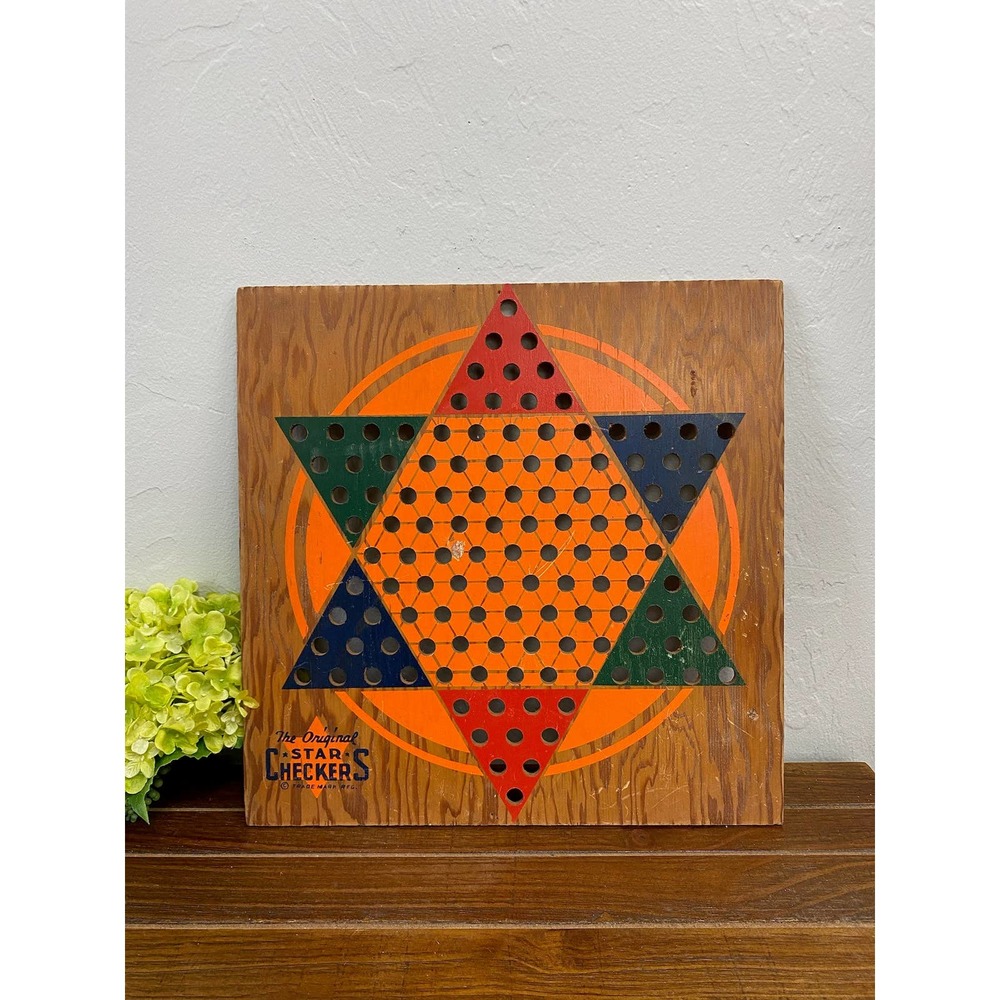 Vintage Original Star Checkers Board Only